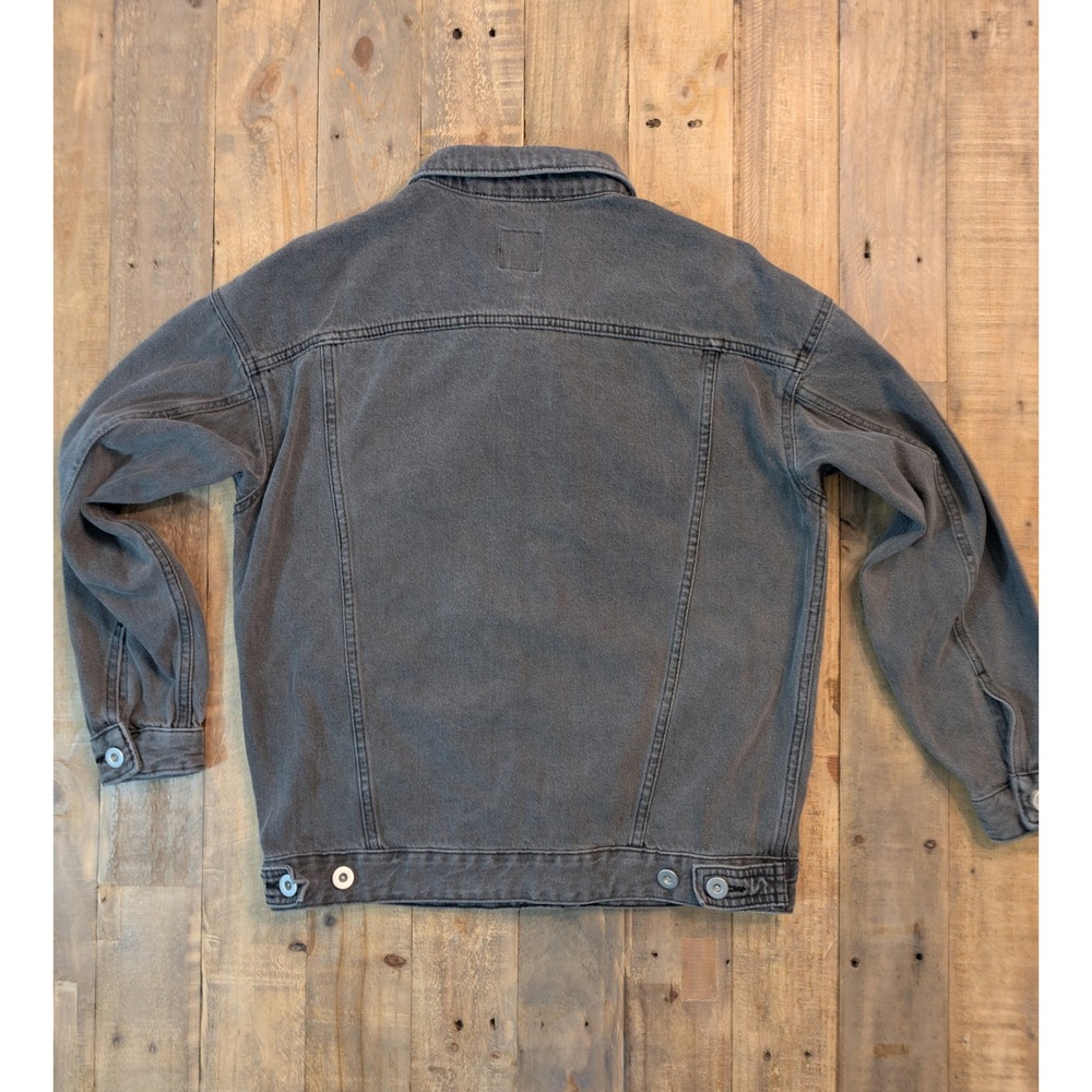 Wild Fable Womens Gray Denim Jacket Trucker Style Size XS Made in Bangladesh - Picture 2 of 8